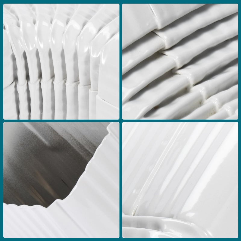 VYH Downspout Gutter Elbows (Positive Elbow,4x3 90 Degrees Style A Gutter Elbow, Downspout Elbow, Roofing Gutter Downspout Elbows, Style A (White) - Image 4